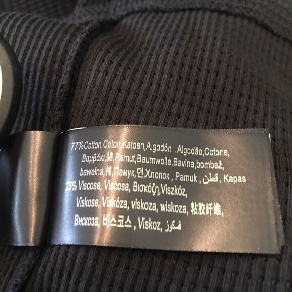 ST. STUDIO Women's Black  Straight  Jersey Ribbed 3/4 Sleeves Dress Size L - Picture 9 of 10